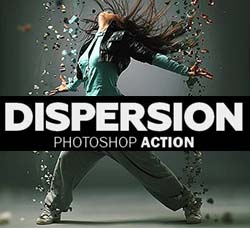 极品PS动作－墨点抽离(2016新版)：Dispersion Photoshop Action